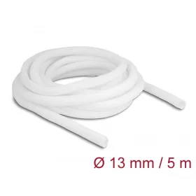 Delock Fonott kábelharisnya önzáródó 5 m x 13 mm fehér