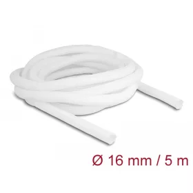 Delock Fonott kábelharisnya önzáródó 5 m x 16 mm fehér