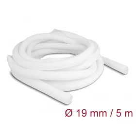 Delock Fonott kábelharisnya önzáródó 5 m x 19 mm fehér