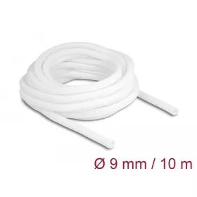 Delock Fonott kábelharisnya önzáródó 10 m x 9 mm fehér
