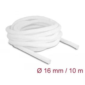   Delock Fonott kábelharisnya önzáródó 10 m x 16 mm fehér (20814)