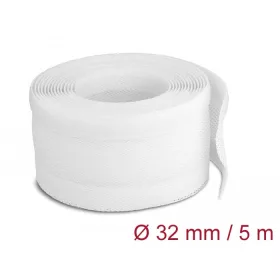   Delock Fonott kábelharisnya tépőzárral 5 m x 32 mm fehér