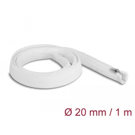   Delock Befont karmantyú zipzáras szorítóval hőállóság egészen 1 m x 20 mm-es fehér (20821)