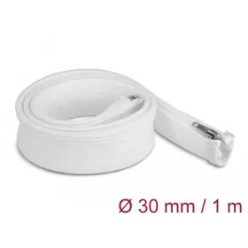   Delock Befont karmantyú zipzáras szorítóval hőállóság egészen 1 m x 30 mm-es fehér