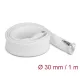 Delock Befont karmantyú zipzáras szorítóval hőállóság egészen 1 m x 30 mm-es fehér