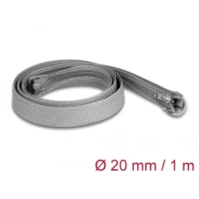   Delock Befont karmantyú zipzáras szorítóval hőállóság egészen 1 m x 20 mm-es szürke (20824)
