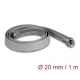 Delock Befont karmantyú zipzáras szorítóval hőállóság egészen 1 m x 20 mm-es szürke (20824)