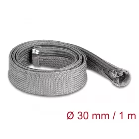   Delock Befont karmantyú zipzáras szorítóval hőállóság egészen 1 m x 30 mm-es szürke