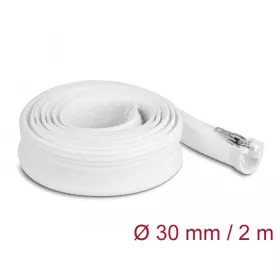   Delock Befont karmantyú zipzáras szorítóval hőállóság egészen 2 m x 30 mm-es fehér