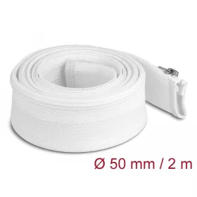   Delock Befont karmantyú zipzáras szorítóval hőállóság egészen 2 m x 50 mm-es fehér (20829)