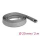 Delock Befont karmantyú zipzáras szorítóval hőállóság egészen 2 m x 20 mm-es szürke (20830)