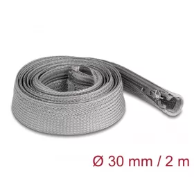   Delock Befont karmantyú zipzáras szorítóval hőállóság egészen 2 m x 30 mm-es szürke (20831)