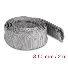   Delock Befont karmantyú zipzáras szorítóval hőállóság egészen 2 m x 50 mm-es szürke (20832)