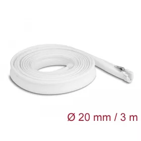   Delock Befont karmantyú zipzáras szorítóval hőállóság egészen 3 m x 20 mm-es fehér (20833)