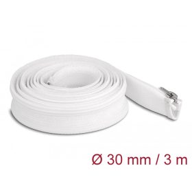   Delock Befont karmantyú zipzáras szorítóval hőállóság egészen 3 m x 30 mm-es fehér (20834)