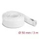 Delock Befont karmantyú zipzáras szorítóval hőállóság egészen 3 m x 50 mm-es fehér
