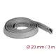 Delock Befont karmantyú zipzáras szorítóval hőállóság egészen 3 m x 20 mm-es szürke (20836)