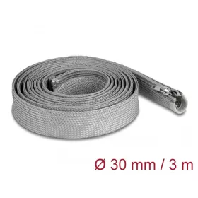   Delock Befont karmantyú zipzáras szorítóval hőállóság egészen 3 m x 30 mm-es szürke (20837)