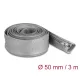 Delock fonott kábelharisnya zipzáras szorítóval 3m x 50mm szürke (20838)