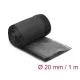 Delock Hőellenálló EMI Shielding fonott borítás tépőzáras rögzítővel, 1 m x 20 mm méretű, fekete (20841)