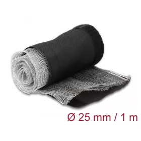   Delock Hőellenálló EMI Shielding fonott borítás tépőzáras rögzítővel, 1 m x 25 mm méretű, fekete (20842)