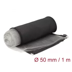   Delock Hőellenálló EMI Shielding fonott borítás zipzárral, 1 m x 50 mm méretű, fekete (20849)