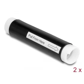  Delock hidegen zsugorodó cső 25 mm x 130 mm 2 db fekete (20858)
