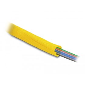   Delock Szőtt önzáródó karmantyú hőállóság egészen 5 m x 19 mm-es, sárga (20874)