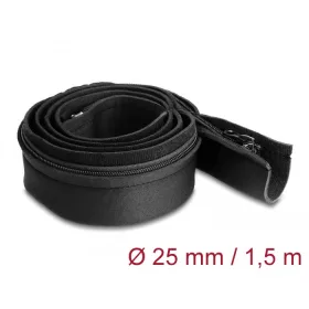  Delock Kábelbújtató neoprén hajlékony zipzárral 1,5 m x 100 mm fekete színű (20913)