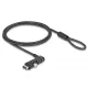 Navilock Laptop biztonsági kábel A-típusú USB csatlakozó felülethez kombinált zárral