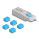 Delock USB port blokkoló szett A-típusú USB anya portok számára, 5 db. + lezáró eszköz (20923)