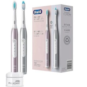  Oral-B Pulsonic Slim Luxe 4900 Double Pack - Platinum/Rose gold