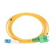 Extralink LC/UPC-SC/APC | Patchcord | Single mode, Duplex, G657A, 3mm, 1m