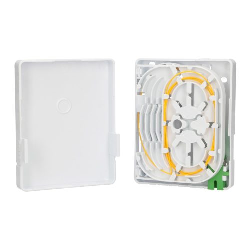 Extralink Olivia | Fiber optic termination box | 2 core, with pigtail and SC/APC adapter