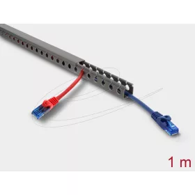  Delock Huzalozási csatorna 20 x 20 mm - hosszúsága 1 m szürke (22026)