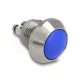 Delock nyomógomb beszereléshez, 12 mm, kék