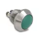 Delock Nyomógomb installáláshoz 12 mm 2 db. csavaros kapocs zöld