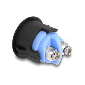   Delock Nyomógomb installáláshoz 16 mm 2 db. csavarhelyes működtető, domború műanyag zár a csomagban