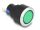 Delock 16 mm műanyag zöld jelzőlámpa / forrasztható csatlakozással