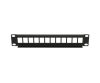 Extralink 12 Port 10" | Patchpanel | Modular, 12 ports