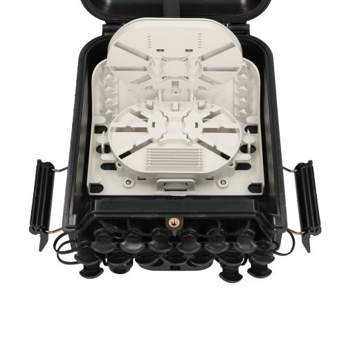 Extralink Jennifer | Fiber optic terminal box | 16 core, black, with connector