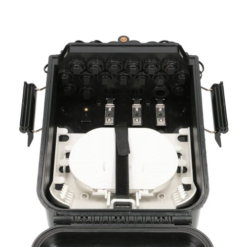 Extralink Jennifer | Fiber optic terminal box | 16 core, black, with connector