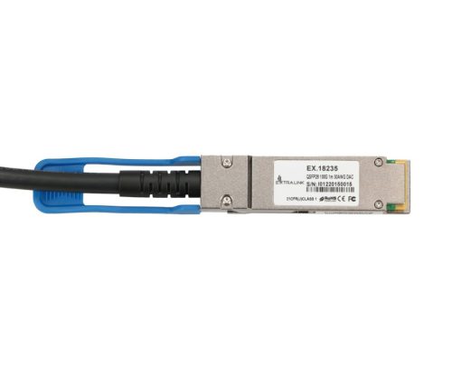 Extralink QSFP28 DAC | QSFP28 DAC Cable | 100G, 1m, 30AWG Passive