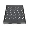 Extralink 1U 350mm Black | Fixed shelf | 19", 490x360mm, for 600mm depth cabinets