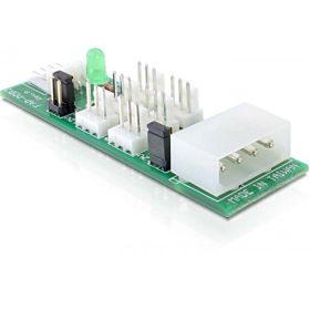   Delock Elosztó 6 db hűtőventilátor csatlakoztatására 5 V / 12 V (25218)