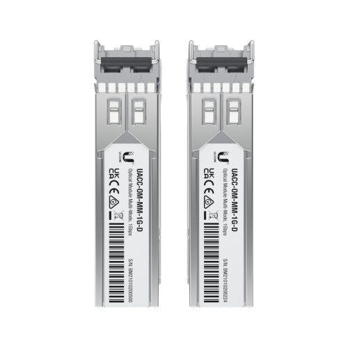 Ubiquiti UACC-OM-MM-1G-D-2 | SFP Module | MM, Duplex LC, 1.25Gbps, 550m