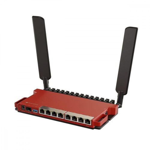 MikroTik L009 | Wi-Fi Router | L009UiGS-2HaxD-IN, 2,4GHz, AX600 Wi-Fi6, 8x RJ45 1000Mb/s, 1x 2.5Gb/s SFP