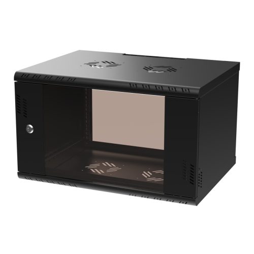 Extralink Premium 6U 600x450 Black | Rack cabinet | tool-free mounting, wall-mounted