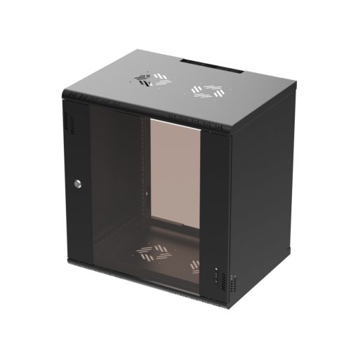 Extralink Premium 12U 600x450 Black | Rack cabinet | tool-free mounting, wall-mounted