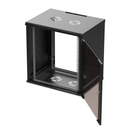 Extralink Premium 12U 600x450 Black | Rack cabinet | tool-free mounting, wall-mounted